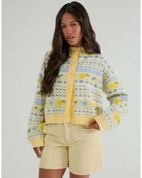 Skinnydip London - Lemon Stripe Knitted Cardigan - Lyst