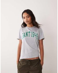GANT - Regular Fit Graphic Logo T-Shirt - Lyst