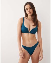 ASOS - Fuller Bust Maya Supportive V-wire Crop Bikini Top - Lyst