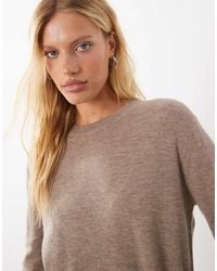 Mango - 100% Wool Round Neck Jumper - Lyst