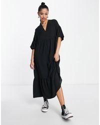 ASOS - Chuck On Smock Midi Dress - Lyst