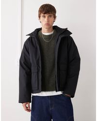 Weekday - – wattierte utility-jacke - Lyst