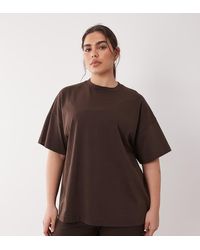 4505 - Curve Icon Heavyweight Cotton Oversized T-shirt With Quick Dry Finish - Lyst