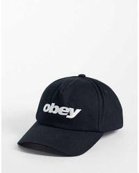 Obey - Delta 5 Logo Snapback Cap - Lyst