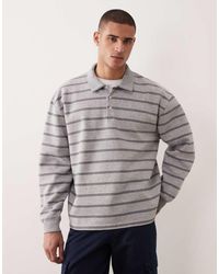 ASOS - Oversized Polo Sweatshirt - Lyst