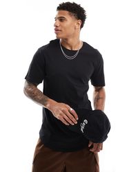 Only & Sons - – lang geschnittenes t-shirt mit abgerundetem saum - Lyst