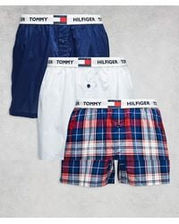 Tommy Hilfiger - Heritage 3 Pack Woven Boxers - Lyst