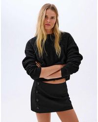 Bershka - Button-up Mini Skirt - Lyst