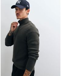 Only & Sons - Strickpullover mit baumwollanteil und 1/4-reißverschluss - Lyst