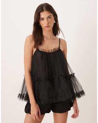Sister Jane - Tulle Cami Babydoll Top - Lyst
