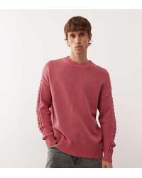 Collusion - Knitted Crew Neck Jumper - Lyst