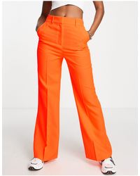 H&M Ausgestellte Hose in Orange Damen Bekleidung Hosen und Chinos Ausgestellte und Palazzo Hosen 