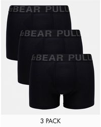 Pull&Bear - 3 Pack Boxers With Grey Contrast Waistband - Lyst