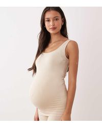 Mama.licious - Mamalicious Maternity Seamless Singlet Top - Lyst