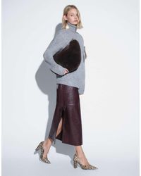 ASOS - Tailo Clean Waistband Faux Leather Pencil Skirt - Lyst
