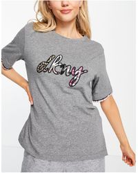 DKNY - Slaap T-shirt Met Logo - Lyst