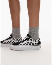 Vans - Old Skool Platform Trainers - Lyst