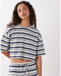 ASOS - Knitted Jersey Extreme Cropped Top Co-Ord - Lyst