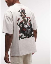 AllSaints - Cacti Short Sleeve Graphic Logo T-shirt With Back Print - Lyst
