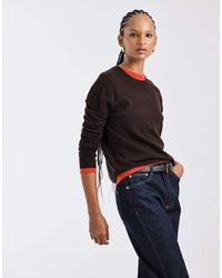 Mango - Capsule 100% Wool Crew Neck Jumper - Lyst