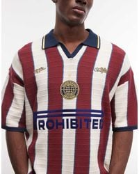 Prohibited - Knitted Stripe Football Shirt - Lyst