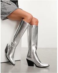Pull&Bear - Western Style Knee High Boot - Lyst
