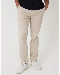 Threadbare - Cotton Elasticated Waist Chino Trousers - Lyst