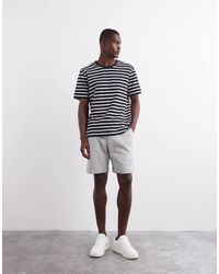 ASOS - Pantaloncini Basic Slim Di Media Lunghezza Mélange - Lyst