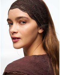 Bershka - Pack Of 2 Lace Fur Bands - Lyst