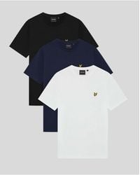 Lyle & Scott - Ss T-Shirts 3-Pack Plain T-Shirt - Lyst