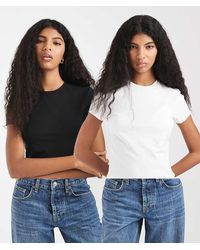Pieces - 2 Pack Baby Tees - Lyst