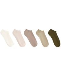 Oysho - 5 Pairs Of Cotton Blend Sneaker Socks - Lyst