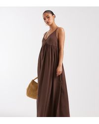 Only Petite - V-Neck Maxi Dress - Lyst