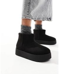 Pull&Bear - – kuschelige ankle-boots - Lyst