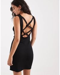 Calvin Klein - – minikleid aus feinstrick - Lyst