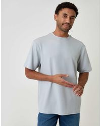 Threadbare - Relaxed Fit Textured Crew Neck T-Shirt - Lyst