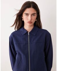ASOS - Top Collar Zip Through Jacket - Lyst