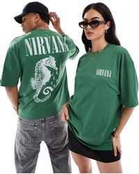 ASOS - Unisex Oversized License Band T-shirt With Nirvana Seahorse Graphics - Lyst