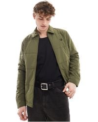 Fred Perry - Padded Zip Thru Jacket - Lyst