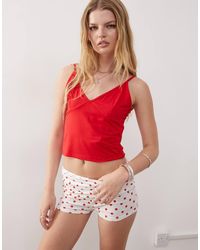 Collusion - Polka Dot Fold Over Shorts - Lyst