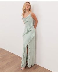 ANAYA - Waterfall Ruffle Cowl Neck Cami Maxi Dress - Lyst