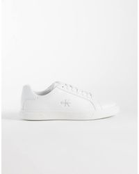 Calvin Klein - Leather Low Profile Cupsole Sneakers - Lyst