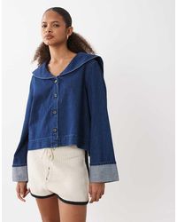 Barbour - Dartmoor Long Sleeve Denim Collared Shirt - Lyst
