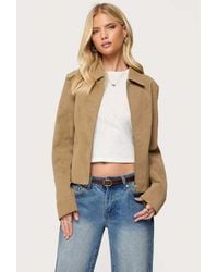 Edikted - Cozette Faux Leather Jacket - Lyst