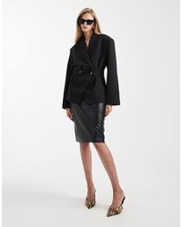 ASOS - Elegante Getailleerde Blazer Met Metalen Detail - Lyst