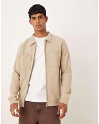 Threadbare - Sobrecamisa De Manga Larga De Tejido De 300 G/M² De Mezcla De Algodón De -Neutro - Lyst