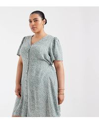 Vero Moda - Button Through Mini Skater Dress - Lyst