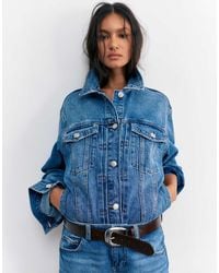 Pull&Bear - Leather Effect Belt With Large Buckle - Lyst