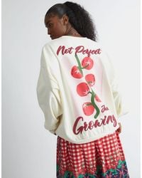 Skinnydip London - London Not Perfect Just Growing Sweatshirt - Lyst
