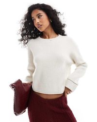 Pull&Bear - Ribbed Knitted Jumper - Lyst